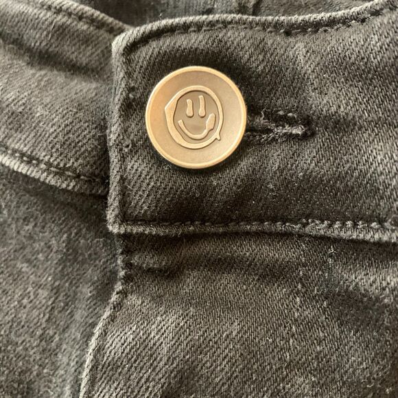 Sugarhill Malice Skinny Jeans Destroyed Black Red Hip Hop Grunge Dark 32x32 - Picture 10 of 16